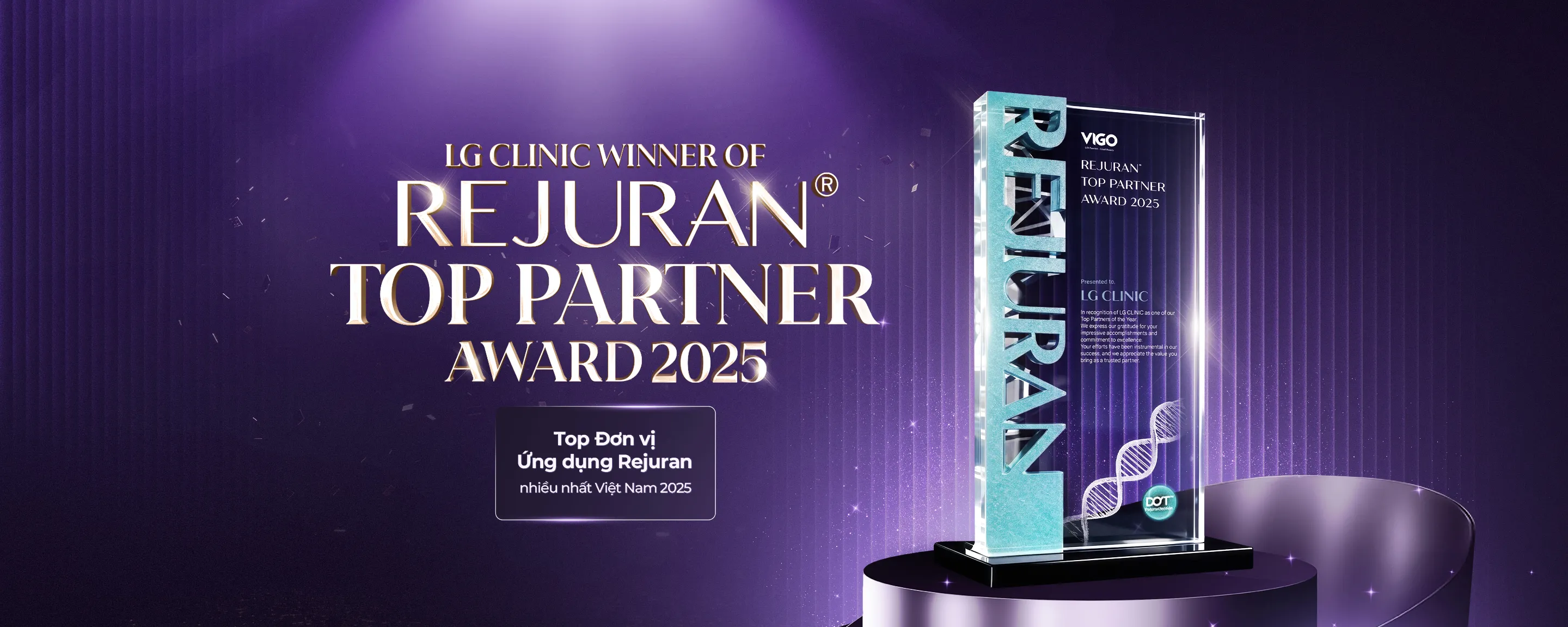 Banner giải thưởng Rejuran 2025 PC
