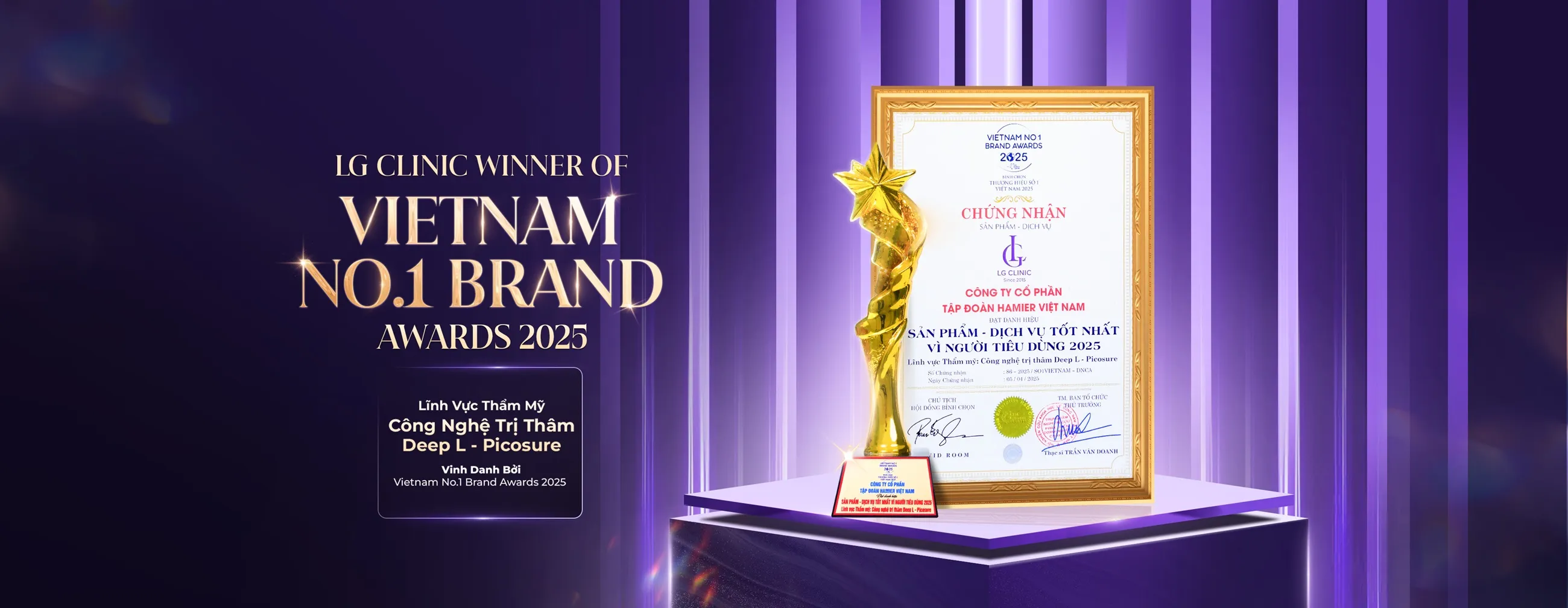 Banner giải thưởng trị thâm PC