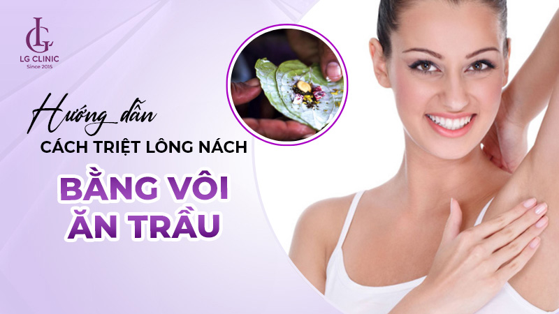 Cách triệt lông nách bằng vôi