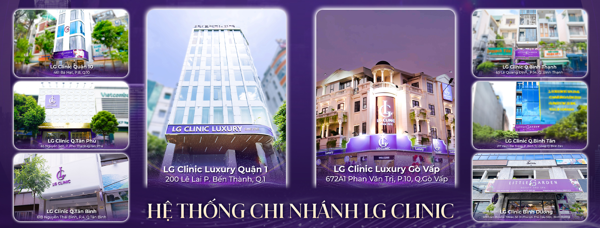 Hệ thống chi nhánh LG Clinic 2025 PC