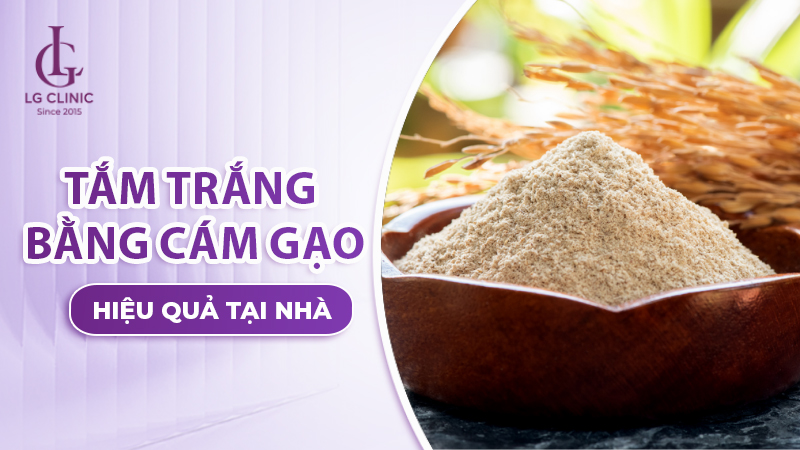 cách tắm trắng từ cám gạo tại nhà