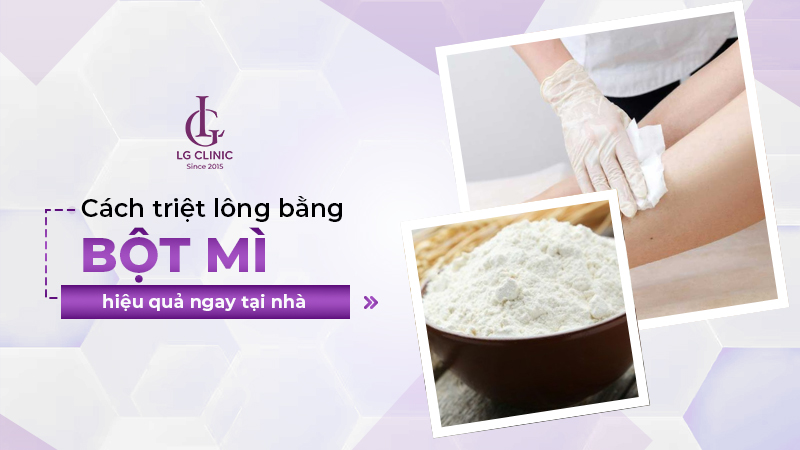 Triệt lông bằng bột mì