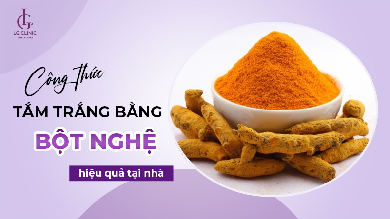 Công thức tắm trắng bằng tinh bột nghệ