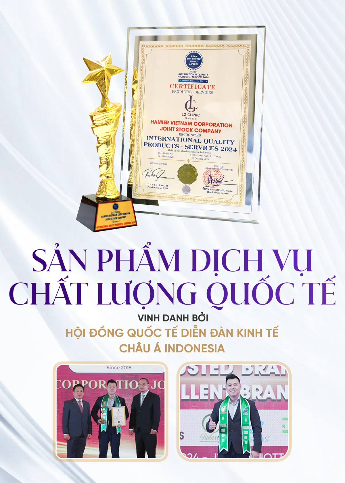Giải thưởng sản phẩm dịch vụ chất lượng quốc tế MB