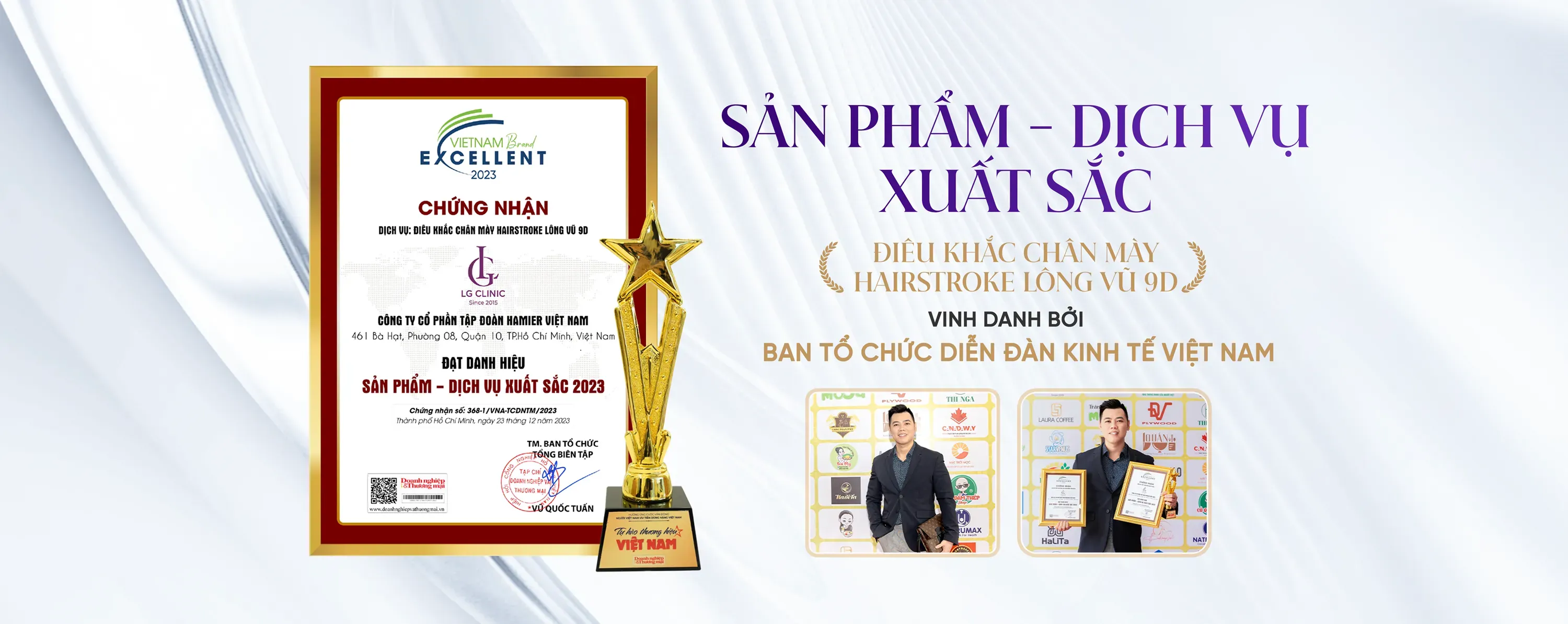 Giải thưởng sản phẩm dịch vụ xuất sắc điêu khắc chân mày