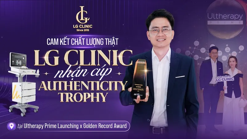 LG Clinic nhận cúp Authenticity Trophy từ Ultherapy Prime