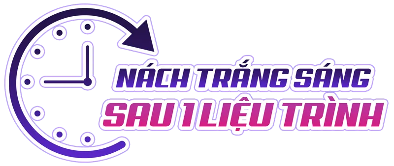 Nách trắng sáng sau 1 liệu trình