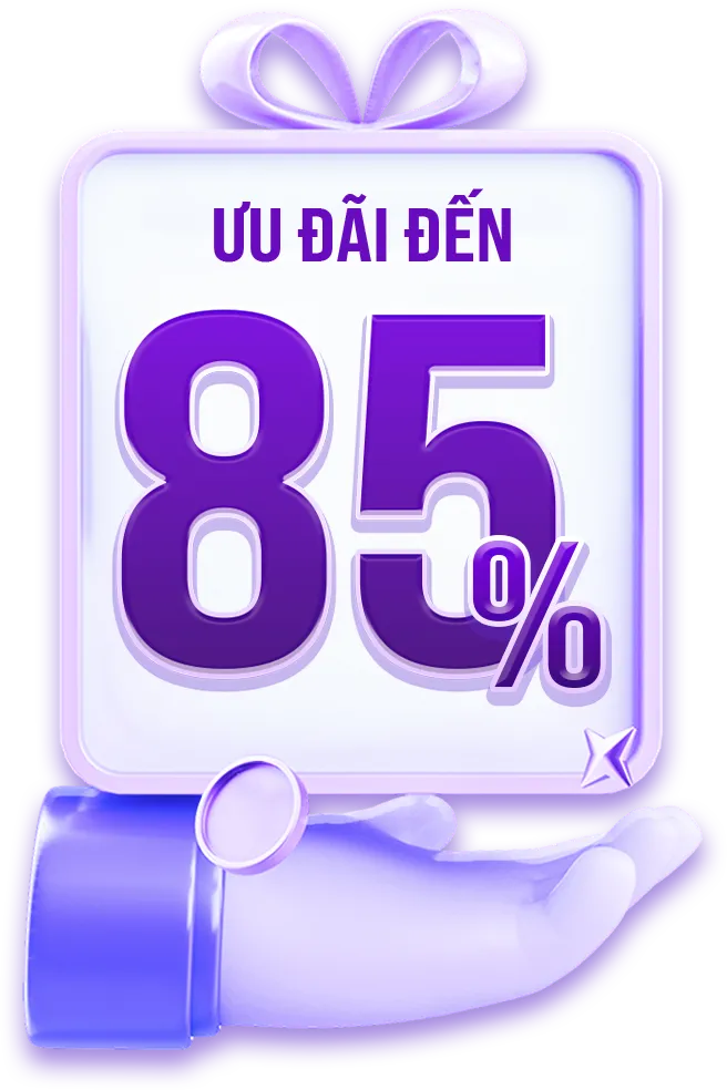 Ưu đãi đến 85%