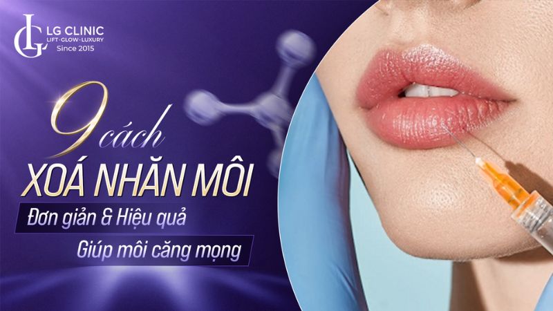 Cách xoá nhăn môi